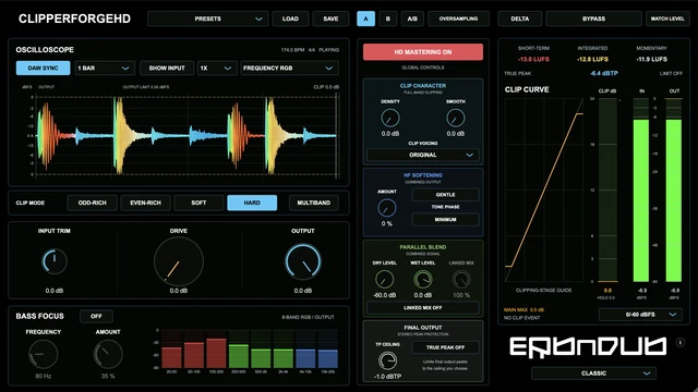 ClipperForgeHD with mastering controls